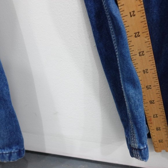 VINTAGE Liberty Overalls 36 Blue Denim Dungarees 90s Carpenter‎ Barn Work 36x29 - Picture 5 of 14